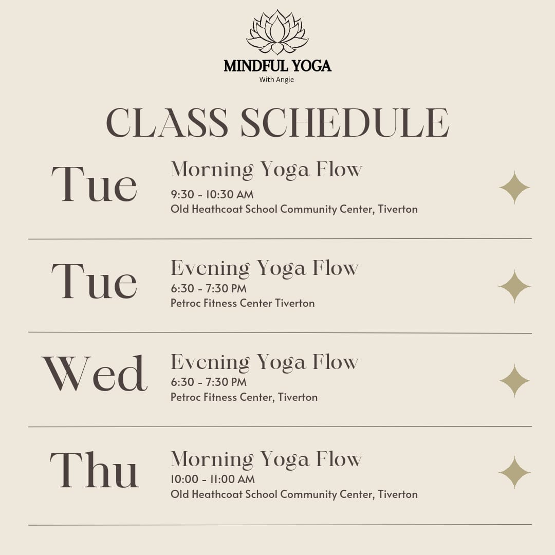 Yoga Timetable